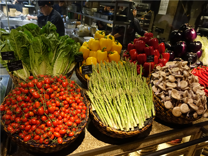 vegetable display